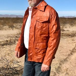 Leather McGregor Jacket-Free shipping